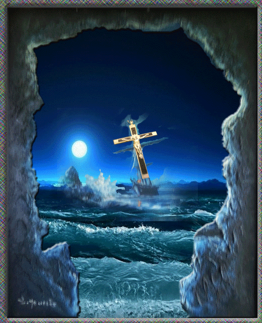 Bark of Peter on stormy sea's